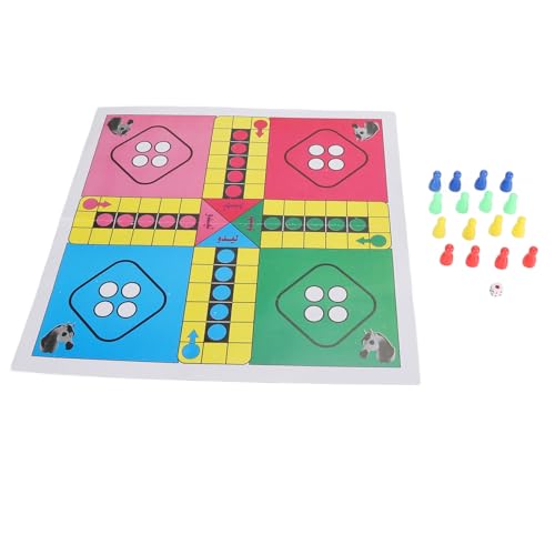 Flying Chess Family Game Faltbares Plastikflugzeug Flug Schachbrettspiel für Heimparty und Camping mit 16 Schachstücken und Würfel Flying Chess Family Game Faltbares Plastikflugzeug Flug Schachbrettspiel für Heimparty und Camping mit 16 Schachstücken und Würfel von plplaaoo