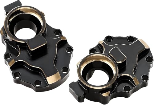 Hinterachse C Block Sitz Messing gewichtete Upgrade Teile Ersatz für TRAXXAS TRX4 Fernbedienungsautozubehör Schwarz Gold Typ 2 PCs (Typ 2) von plplaaoo