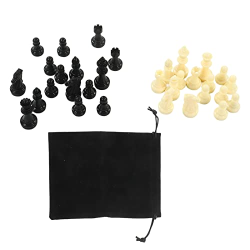Internationales Schachstück Set PP Plastik Dual Farbe 32 Schachmänner mit Aufbewahrungstasche für Schachspiel für Familienversammlungen Reisen Internationales Schachstück Set PP Plastik Dual Farbe 32 Schachmänner mit Aufbewahrungstasche für Schachspiel für Familienversammlungen Reisen von plplaaoo
