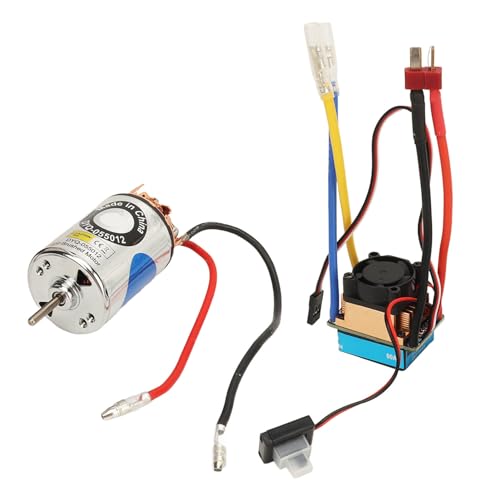 RC 550 gebürstetem Motor Esc Kit niedrig Rausch hoher leistungsstabil 60A elektrischer Geschwindigkeitsregler mit T -männlicher Stecker für Traxxas HSP HPI RC Crawler Edelstahl (23t) von plplaaoo
