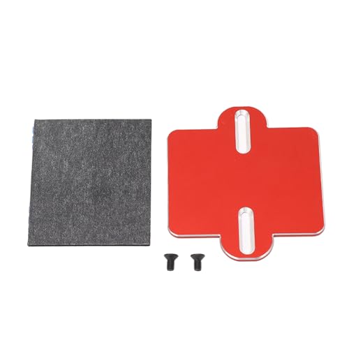 RC Car ESC -Montageplatte Aluminium -Stoßdämpfung Esc -Fixierungsplatte für Traxxas arrma 1/8 Modell RC -Autos Leicht Robustes haltbares Upgrade -Teile (Rot) von plplaaoo