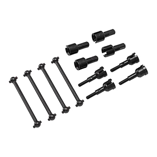 RC Dog Knochen Antriebswelle und Diff Cup Gelenkwelle für WLtoys A949 A959 A969 A979 K929 und andere 1 18 RC Autos verbessert Lenkstabilität und Leistung (Schwarz) von plplaaoo