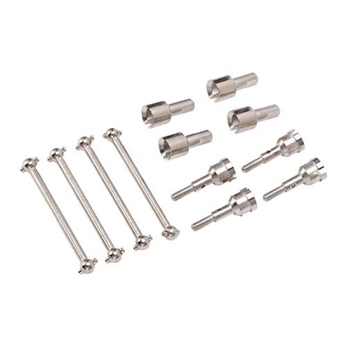 RC Dog Knochen Antriebswelle und Diff Cup Gelenkwelle für WLtoys A949 A959 A969 A979 K929 und andere 1 18 RC Autos verbessert die Lenkstabilität und Leistung (Silber) von plplaaoo