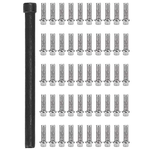 RC Schraubensatz, 50 Stück Edelstahlschrauben für 1 10 RC-Raupsauto M2 Beadlock-Ringe, die die Leistung und das Aussehen verbessern (M2.5) von plplaaoo
