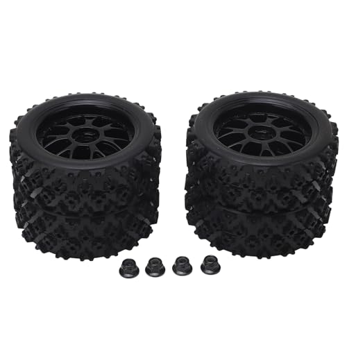 RC-Truck-Reifen, Sternmuster, 14 Löcher, Schwarze Nabe, Offroad-Felgen und -Reifen im Maßstab 1/10, universell passend für Axial, Traxxas, Redcat, HPI, HSP, 1/10 RC-Autos, 4 RC-Truck-Reifen, Sternmuster, 14 Löcher, Schwarze Nabe, Offroad-Felgen und -Reifen im Maßstab 1/10, universell passend für Axial, Traxxas, Redcat, HPI, HSP, 1/10 RC-Autos, 4 von plplaaoo