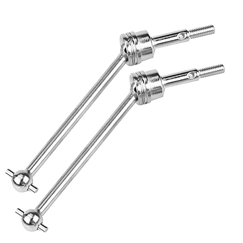 Vorderer hinterer universeller Antriebswelle CVD CNC bearbeitetes Metall Langlebige Hochpolierleistung RC -Autoteile für Himoto E10xb E10xbl E10DB E10DBL E10SC E10SCL 1:10 Model (33204S Silber) von plplaaoo