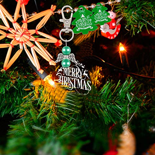 Weihnachtsgeschenktüte, Niedlicher Weihnachtskarten-Schlüsselanhänger, Schlüsselanhänger, Gastgeschenktüten-Set, Anhänger Für Weihnachtsdekoration, Weihnachtsbaum-Schlüsselanhänger, Weihnachtsges von plplaaoo