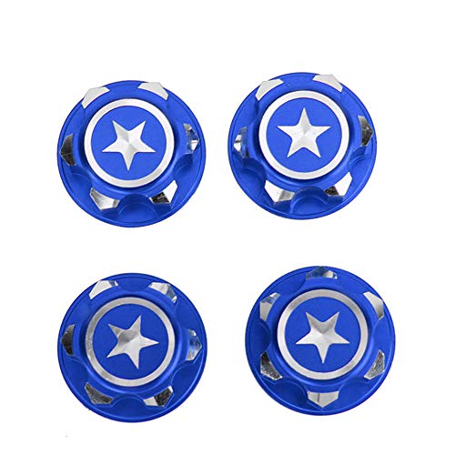 plplaaoo 17mm Sechskantradmuttern Set Anti -Skid -Design Leichtes Aluminiumlegierung für X Maxx Summit RC -Auto Red Color Easy Installation und praktische Verwendung (Dunkelblau) von plplaaoo