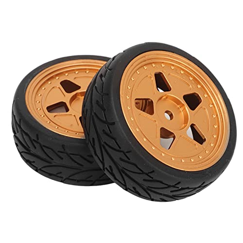 plplaaoo 2pcs RC -Auto Reifen Rad Felgen Ersatz für ZD Racing 1/16 S16 EX16 RC -Autokauto -Upgrade Teile Aluminiumlegierung Gummi Black Kupfer 49 mm 18mm 8,5 mm plplaaoo 2pcs RC -Auto Reifen Rad Felgen Ersatz für ZD Racing 1/16 S16 EX16 RC -Autokauto -Upgrade Teile Aluminiumlegierung Gummi Black Kupfer 49 mm 18mm 8,5 mm von plplaaoo