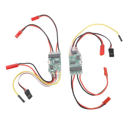plplaaoo 2pcs gebürstete ESC Bidirektional wasserdicht 5A Differential Electronic Speed Controller für RC -Modell Ships Tanks Leichte kompakte dauerhafte stabile Leistung plplaaoo 2pcs gebürstete ESC Bidirektional wasserdicht 5A Differential Electronic Speed Controller für RC -Modell Ships Tanks Leichte kompakte dauerhafte stabile Leistung von plplaaoo