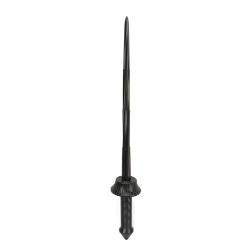 plplaaoo 3D-Druck Spiralförmiges einziehbares Schwert, Schwerkraft-Teleskop-Faltschwert, tragbares Stressabbau-Spielzeug, schwarz, für Büro, Zuhause, Reisen (schwarz) von plplaaoo
