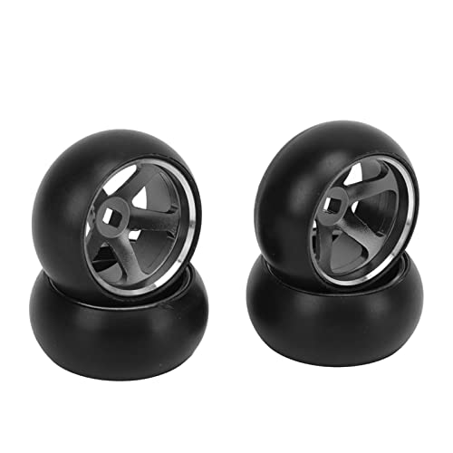 plplaaoo 4PCS RC -Driftreifen Aluminiumlegierung RC -Reifen und für Wltoys K989 K969 P939 28413 1 28 RC -Autos Superior Handwerkskomponente (Black) von plplaaoo