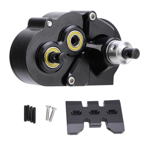 plplaaoo Aluminiumlegierung Leichtgewichtetes Getriebe OD 3 Overdrive Getriebe Engineering Design Verbessertes Chassis -Struktur Effiziente Stromübertragung für SCX10 II VS4 10 Chassis von plplaaoo