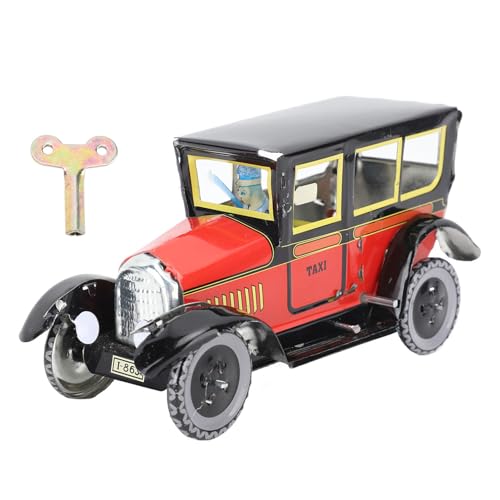 plplaaoo Aufziehspielzeug Taxicic Vintage Uhrwerk Spielzeugauto Stilvolles rotes Aufziehspielzeug zum Gehen für Party-Geburtstags Weißblechmaterial plplaaoo Aufziehspielzeug Taxicic Vintage Uhrwerk Spielzeugauto Stilvolles rotes Aufziehspielzeug zum Gehen für Party-Geburtstags Weißblechmaterial von plplaaoo