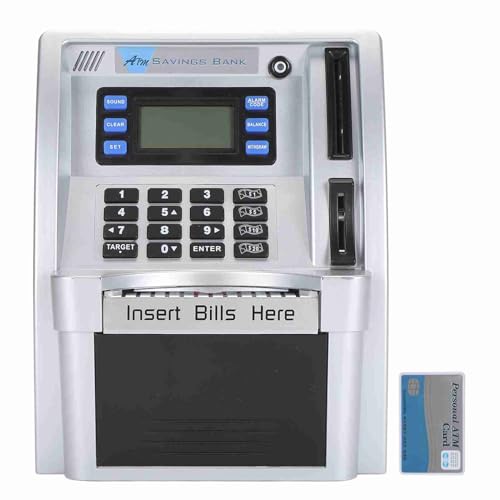 plplaaoo Elektronische Geldautomaten -Piggy Bank Creative Passwort Bargeldmünze kann selbst rollende Rechnungsrechnung mit LCD -Bildschirm für Kinder finanzielle Lernen ABS Kunststoff 1000g von plplaaoo