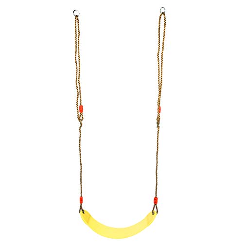 plplaaoo Eva Weichverstellbares Board Swing Seil Kinder Fitness Hanging Swing Chair Spielzeug gelbrotes Blau für Kinder und Jugendliche (Gelb) von plplaaoo