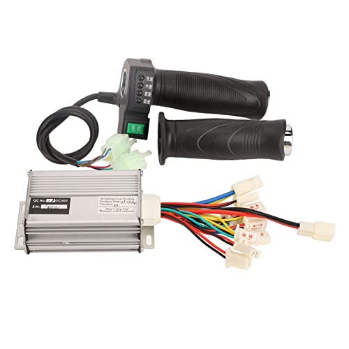 plplaaoo Gebürstete Motor Controller Set Aluminiumlegierung Gummi Griff 36 V 1000 W 4 Geschwindigkeitsdrosselgreifer Griff für Elektro -Fahrrad -Elektro -Dreirad Elektromotorrad Motorrad plplaaoo Gebürstete Motor Controller Set Aluminiumlegierung Gummi Griff 36 V 1000 W 4 Geschwindigkeitsdrosselgreifer Griff für Elektro -Fahrrad -Elektro -Dreirad Elektromotorrad Motorrad von plplaaoo