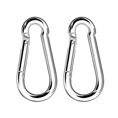 plplaaoo Heavy Duty Kids Swing Carabiner Premium Zinklegierung Multi funktionaler Karabiner für Outdoor -Klettern Hängematte Schlüsselbundflaschenanschluss Silber 8x3,8 cm 2pcs plplaaoo Heavy Duty Kids Swing Carabiner Premium Zinklegierung Multi funktionaler Karabiner für Outdoor -Klettern Hängematte Schlüsselbundflaschenanschluss Silber 8x3,8 cm 2pcs von plplaaoo