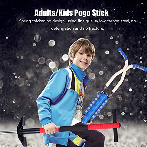 plplaaoo Pogo Stick Kinder Erwachsene Erwachsene im Freien Sprungstelzen Körperbau Jumping Schuhe Sport Sport Sport Treiben Anfänger blau weiß schwarz rotes schwarz schwarz schwarz 3000g (Schwarz) von plplaaoo