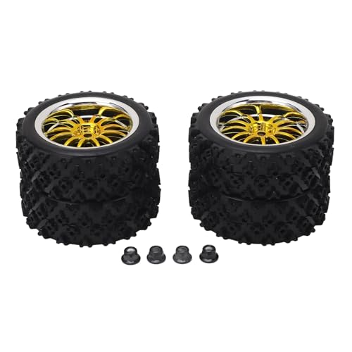 plplaaoo RC -Auto Reifen Gold Sternform 12 Loch Off Road Street Run Verbessertes Grip -Handling für axiale 1/10 Fernbedienungssteuerauto Gummi Plastik mit 72 mm Durchmesser 4pcs plplaaoo RC -Auto Reifen Gold Sternform 12 Loch Off Road Street Run Verbessertes Grip -Handling für axiale 1/10 Fernbedienungssteuerauto Gummi Plastik mit 72 mm Durchmesser 4pcs von plplaaoo