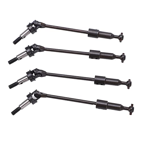 plplaaoo RC CVD -Antriebswelle Set Hochleistungsmetallübertragungsachse für HSP 94111 94107 94170 94118 1/10 RC -Auto -Upgrade Teile Schwarzer Stahl 4pcs von plplaaoo