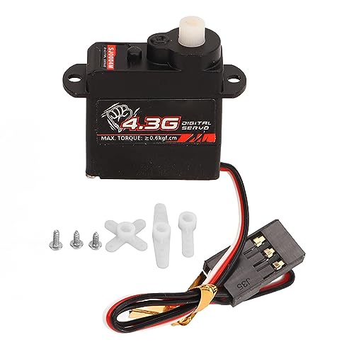 plplaaoo RC Digital Servo hohe Genauigkeit Plastik -Zahnrad -Motor Servo für RC -Auto -LKW -Modell Spielzeug schwarz 4,3 g hohem Drehmoment für Feste Flügel -Flugzeugmodellschiffe plplaaoo RC Digital Servo hohe Genauigkeit Plastik -Zahnrad -Motor Servo für RC -Auto -LKW -Modell Spielzeug schwarz 4,3 g hohem Drehmoment für Feste Flügel -Flugzeugmodellschiffe von plplaaoo