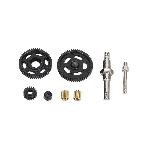 plplaaoo RC -Getriebegetriebe Set Hochleistungsstahlgetriebe Getriebeersatz für axiale SCX24 1/24 RC Crawler Car Langable Edelstahl Kupfer 8 Teile plplaaoo RC -Getriebegetriebe Set Hochleistungsstahlgetriebe Getriebeersatz für axiale SCX24 1/24 RC Crawler Car Langable Edelstahl Kupfer 8 Teile von plplaaoo