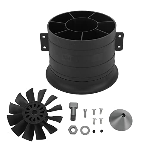 plplaaoo RC Kanallüfter 12 Blades 80mm Flugzeugmodell Propeller Kanalsatz Kit für QX QF3538 Motor (CW) von plplaaoo
