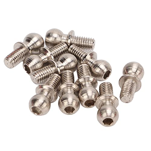 plplaaoo RC -Lenkkugelgelenk RC Lenkball RC Lenkball RC -Auto -Upgrade Teile Eisenlenker für ZD Racing 1/10 RC Car Silber 10 PCs von plplaaoo