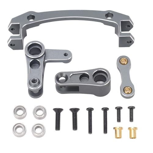 plplaaoo RC Lenkung Bell Crank Servo Saver Aluminium Legierung Hochleistungs-Lenk Glocke verbesserte Steuerung für ARRMA 1/8 Mojave 4 X4 4S BLX RC Auto Upgrade Teile (Von) von plplaaoo