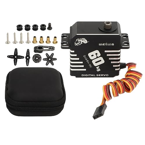 plplaaoo Servo Motor Metal Gear Digital 60 kg Servo Motorrad -Zubehör -Set Kit 1/10 1/8 1/5 RC Car Robot Hubter von plplaaoo