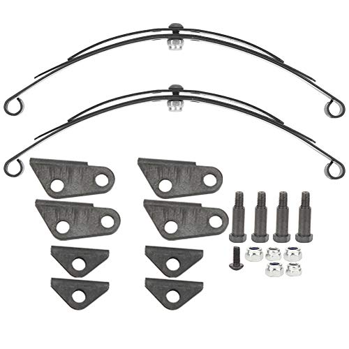 plplaaoo Stahlrückblatttyp -Suspensionssatz Hochleistungs -Upgrade -Kit für 1/14 LKW -Modell Schwarz von plplaaoo