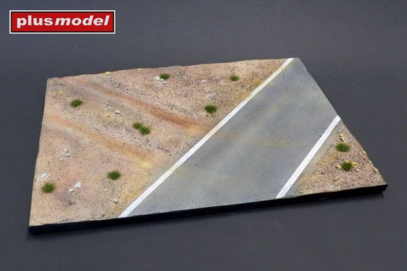 Display base - Cobblestone street wit tram tracks von plusmodel