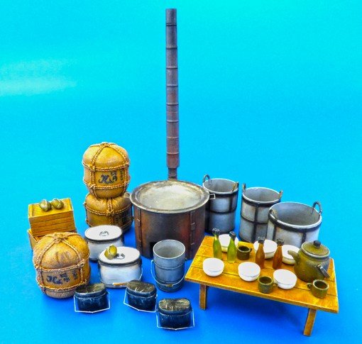 Japanese military field kitchen equipment Japanese military field kitchen equipment von plusmodel
