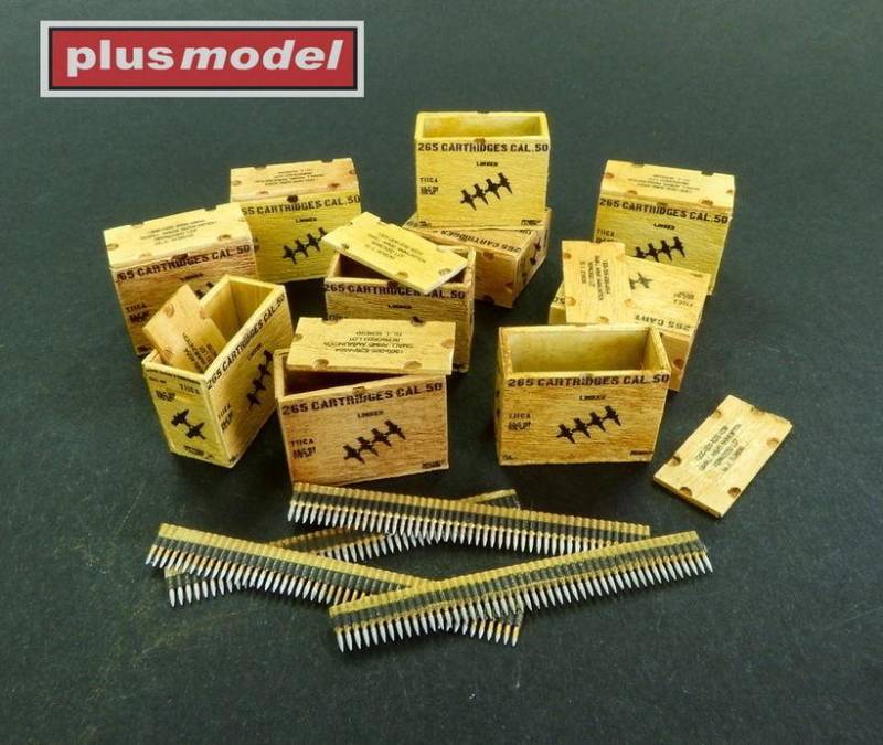 US ammunition boxes for ammunition belts von plusmodel