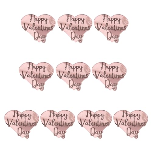 pofluany Valentinstag-Topper, reflektierende Würfel, herzförmige Schilder mit Spiegelgravur für Cupcake-Topper, Valentinstag, geruchlos, Kuchendekorationszubehör, 10 Stück B pofluany Valentinstag-Topper, reflektierende Würfel, herzförmige Schilder mit Spiegelgravur für Cupcake-Topper, Valentinstag, geruchlos, Kuchendekorationszubehör, 10 Stück B von pofluany