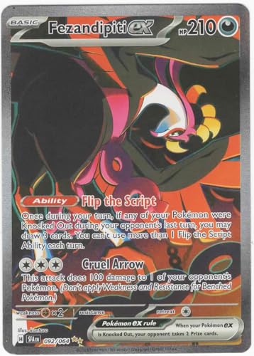Pokemon Fezandipiti ex 092/064 - Umhüllte Fabel - Sonderillustration seltenes SIR - Einzelkarte von Pokémon