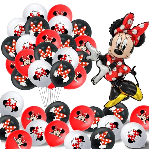 37 Stück Minie Ballon, Minie Geburtstagsdeko, Minie Deko, Minie Party Ballons, Geburtstags Ballons, Minie Party Dekoration, Dekorationen für Mädchen Geburtstage und Mottopartys 37 Stück Minie Ballon, Minie Geburtstagsdeko, Minie Deko, Minie Party Ballons, Geburtstags Ballons, Minie Party Dekoration, Dekorationen für Mädchen Geburtstage und Mottopartys von polrsgh