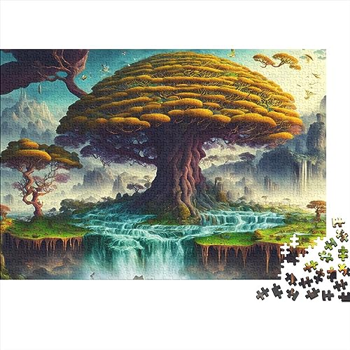 Big Tree Falls Puzzle für Erwachsene, unterhaltsam, 300-teilig, Spielzeug, Denkspiel, Dekoration, Bildungsspiel, 300 Stück (40 x 28 cm) von ponnyc