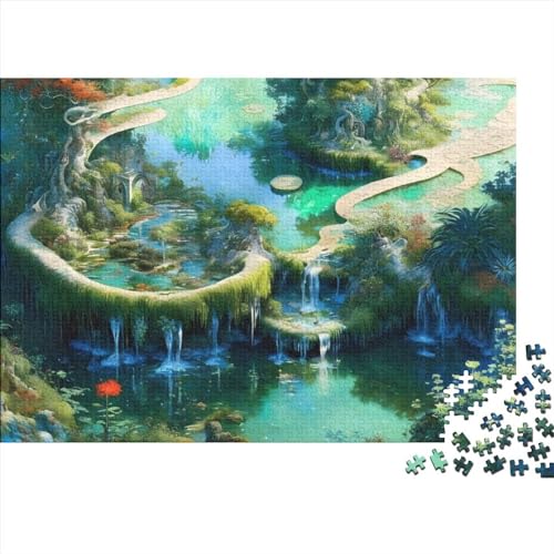 Lagoon-Puzzle für Erwachsene, unterhaltsam, 500-teilig, Spielzeug, Denkspiel, Dekoration, Bildungsspiel, 500 Stück (52 x 38 cm) von ponnyc