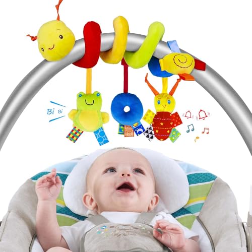 poraceous Kinderwagen Spielzeug, Babyspirale Plüschspielzeug, Kinderwagenkette mit Raupenmuster, Geeignet zum Aufhängen an Autositzen, Kinderbetten, für Kleinkinder Jungen Mädchen ab 3 6 9 12 Monaten poraceous Kinderwagen Spielzeug, Babyspirale Plüschspielzeug, Kinderwagenkette mit Raupenmuster, Geeignet zum Aufhängen an Autositzen, Kinderbetten, für Kleinkinder Jungen Mädchen ab 3 6 9 12 Monaten von poraceous