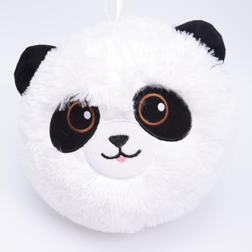 power gift Plüschball Panda (TA-14) - Stoffball Ø 23cm. Fluffy Ball. Kinderball für Drinnen. Flauschiges Spielzeug. Kuscheliges Geschenk. von power gift
