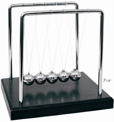 PowerKing Newtons Cradle Balance Balls – Büro-Schreibtisch-Pendel, Balance-Ball, schwingend, magnetische Kugeln, Schreibtisch-Dekoration, Spielzeug von powerking