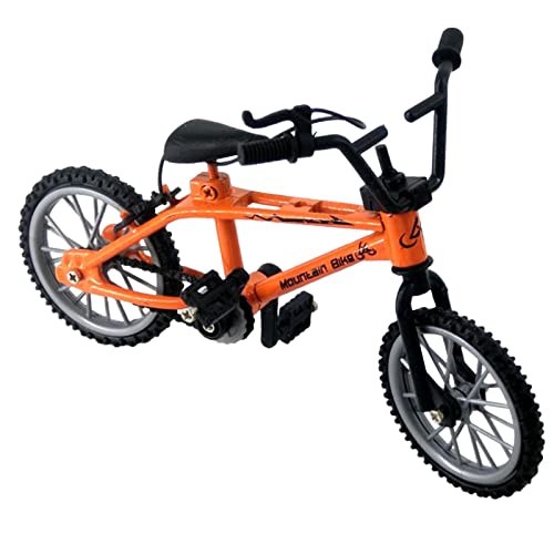 predolo 1/18 -Fahrradmodell Reitfahrradmodell Diecast Spielzeug Mountainbike Modell für Heimtisch Schreibtischdekoration, Orange von predolo