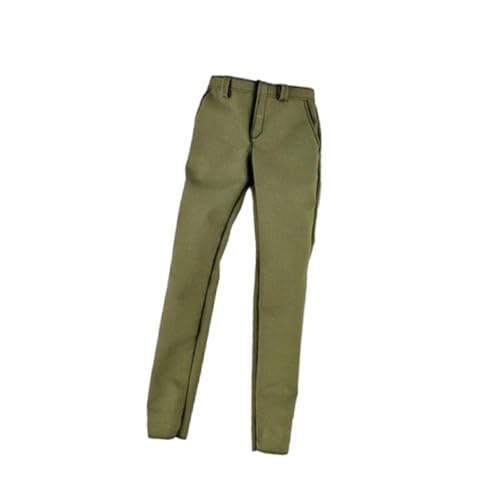predolo 1/6 Miniatur Männliche Puppenhose, Minihosen, Dress Up, Man FIRDURS Accessor, für 12 Zoll Männliche Sammleraktionsfiguren Körperpuppe, GrÜn von predolo