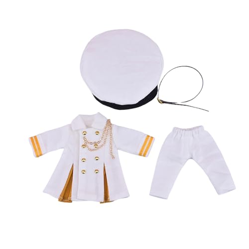 predolo 1:12 Baby Puppe Kleidung Kleidung Outfifts Kinder Spielzeug Dress up Geschenk Cosplay Mode Kostüm, Weiß von predolo
