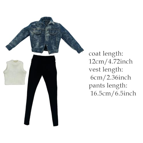 predolo 1:6 Weibliche Jeansjacke mit Knopfleiste für 12 Zoll BJD Puppenfigur, Dunkelblau predolo 1:6 Weibliche Jeansjacke mit Knopfleiste für 12 Zoll BJD Puppenfigur, Dunkelblau von predolo