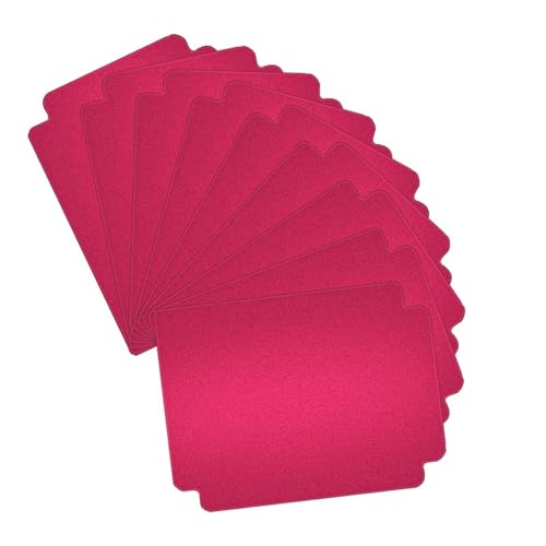predolo 10 Sammelkarten-Trenner für Kartendeck-Boxen mit Laschen für Bürospielkarten, Sportkarten, Rosenrot von predolo