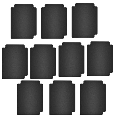 predolo 10 Sammelkarten-Trenner für Kartendeck-Boxen mit Laschen für Bürospielkarten, Sportkarten, Schwarz von predolo
