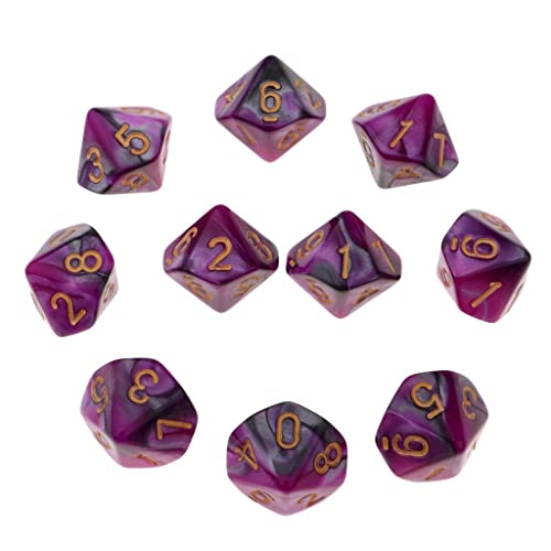 predolo 10x 10 Seitige Spielwürfel 16mm Würfel für Brettspiele/Mathematikunterricht, Möglichkeit 6 predolo 10x 10 Seitige Spielwürfel 16mm Würfel für Brettspiele/Mathematikunterricht, Möglichkeit 6 von predolo
